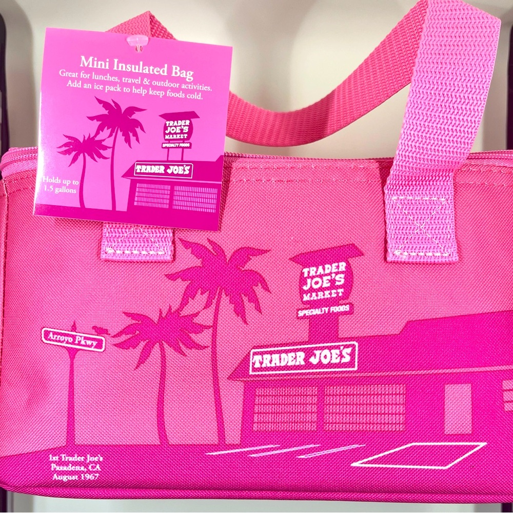 Trader Joe’s insulated bag. Great for lunches and travel snacks.